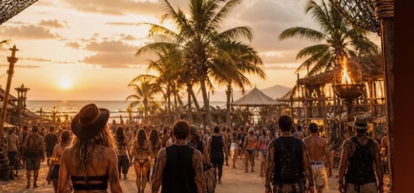 Pirates In Paradise Festival sunset beach atmosphere